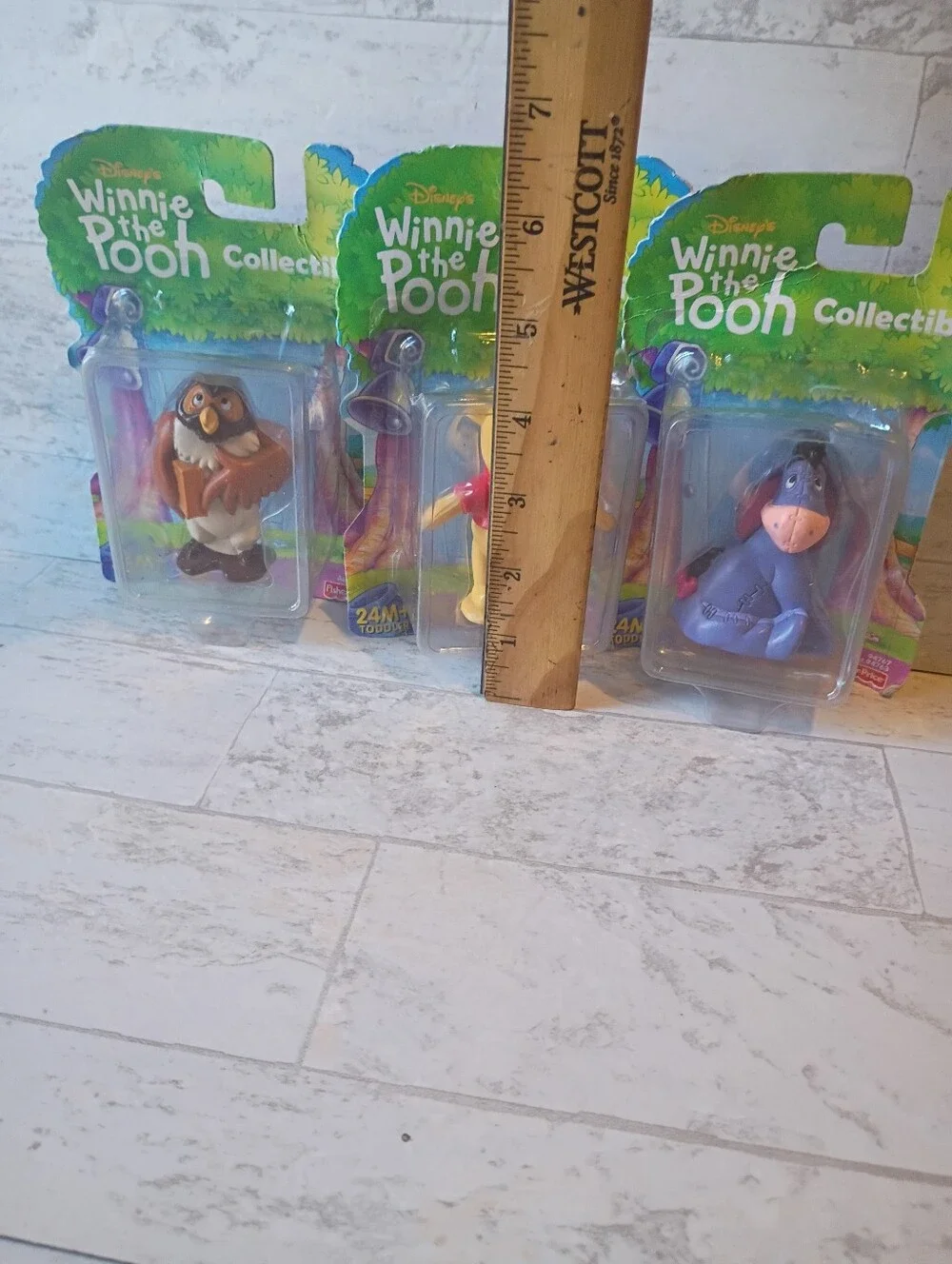 Fisher-Price Winnie the Pooh Collectible Figures – Yellow, Red & Purple Set Of 3
